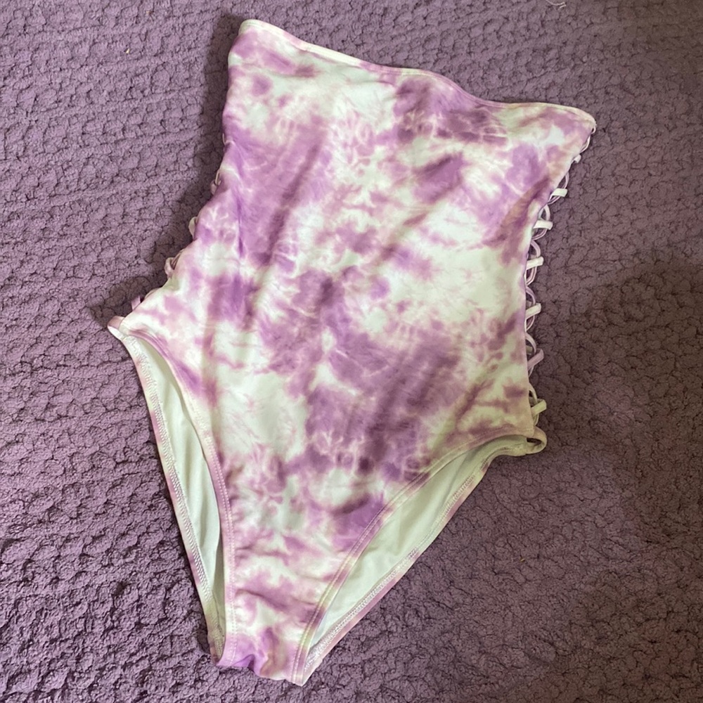 Purple Tie-Dye One Piece Swimsuit